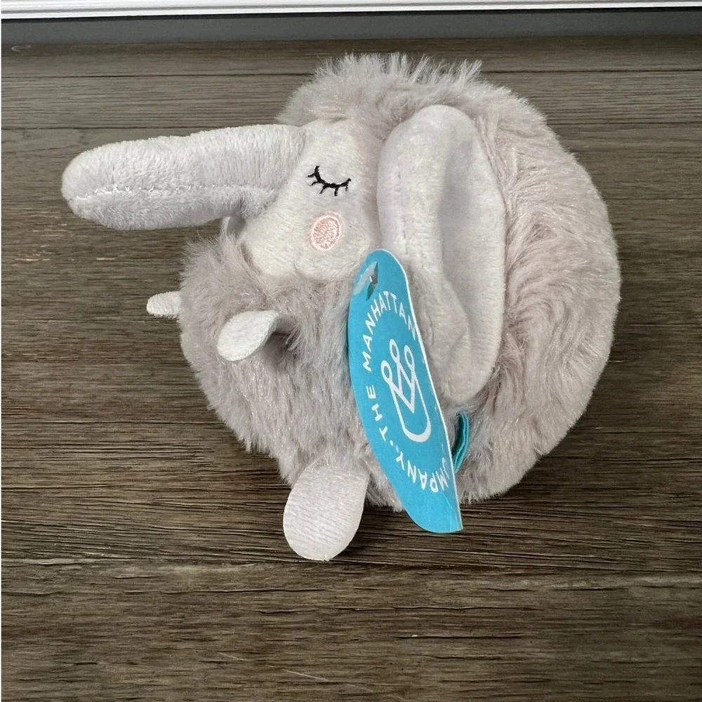 Manhattan Toy Squeezemeez Elephant Ball Plush Grey Stuffed Animal Toy 2018